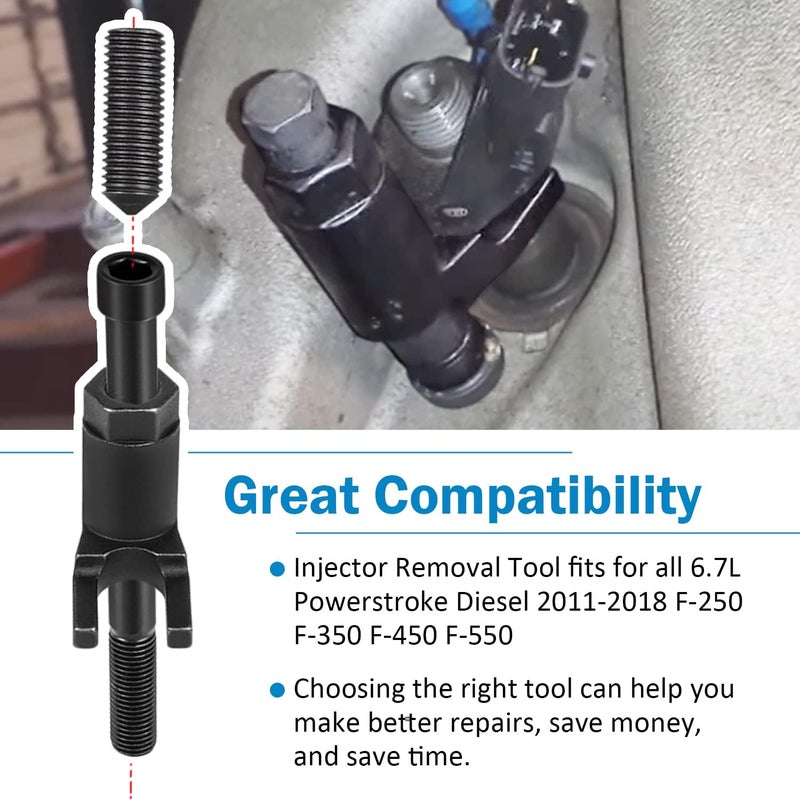 USSKYBOY Fuel Injector Socket Set and Injector Removal Tool (3418) Fit for Ford Powerstroke Diesel 6.7L 2011-2018 F-250 F-350 F-450 F-550 - Image 2